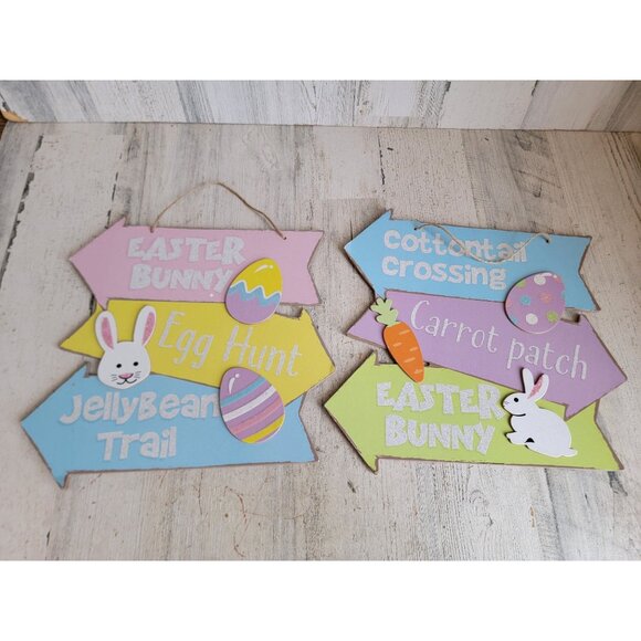 Easter bunny arrow jelly Bean spring Xmas home decor set - Picture 1 of 9